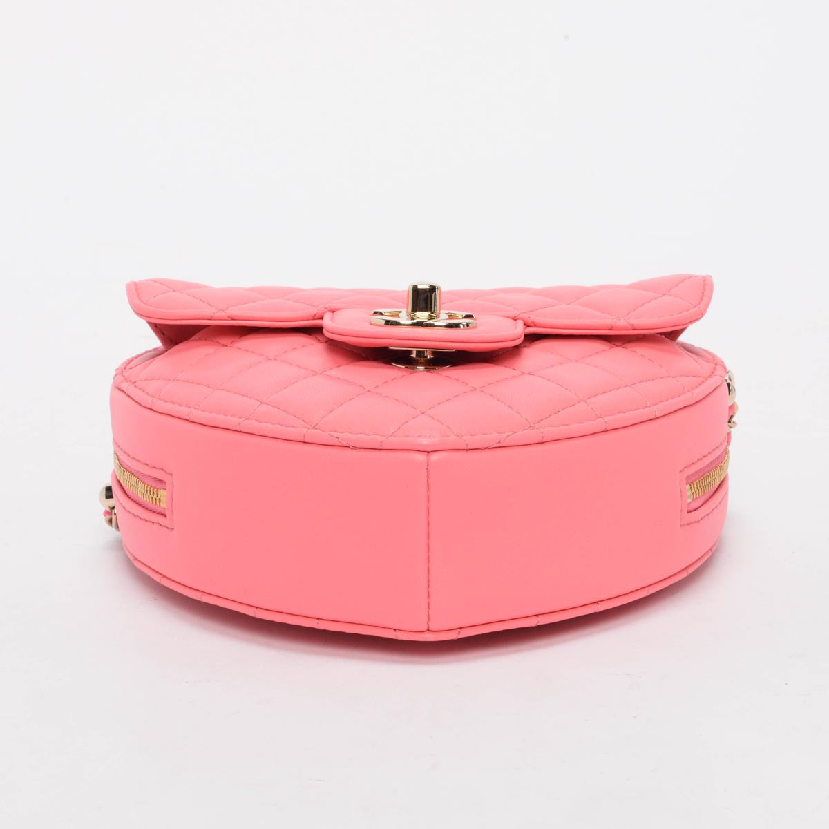 Chanel Pink Quilted Lambskin CC In Handbag - Rovelle Bags