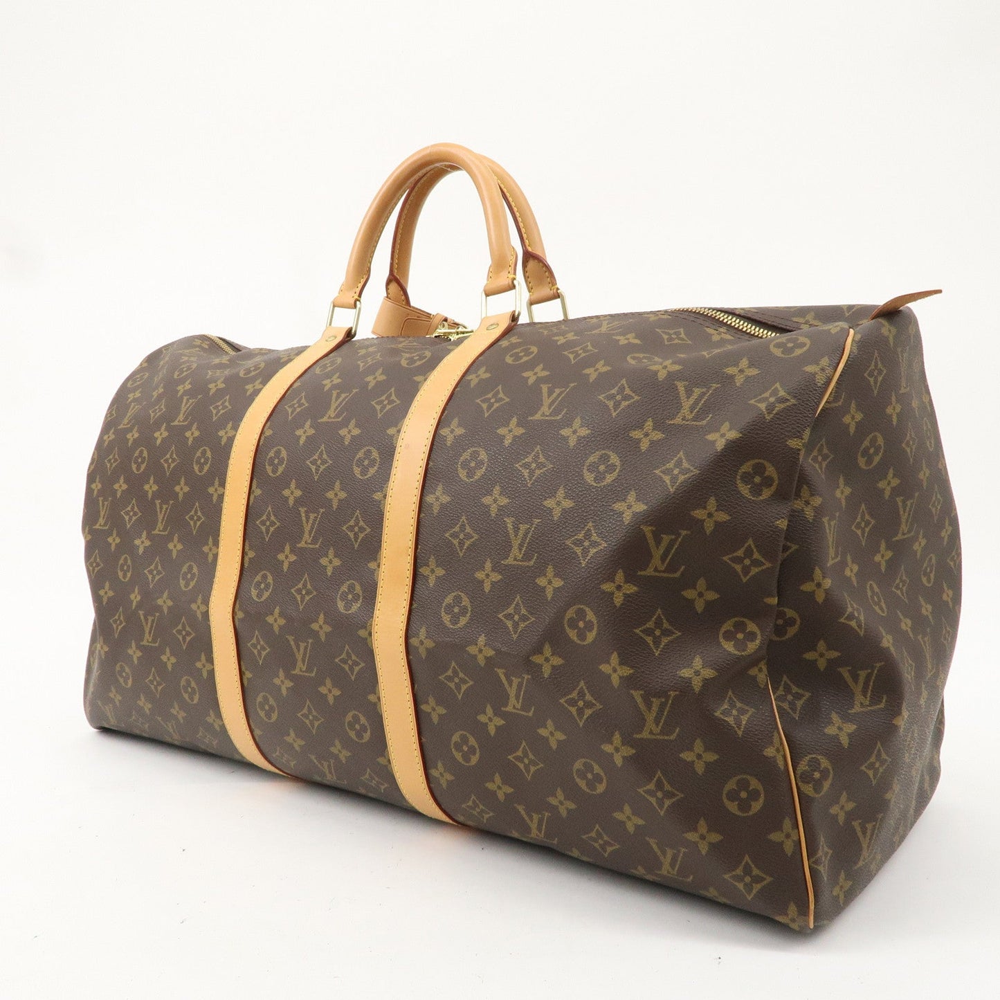 Louis Vuitton Monogram Keep All 60 Boston Bag Brown M41422