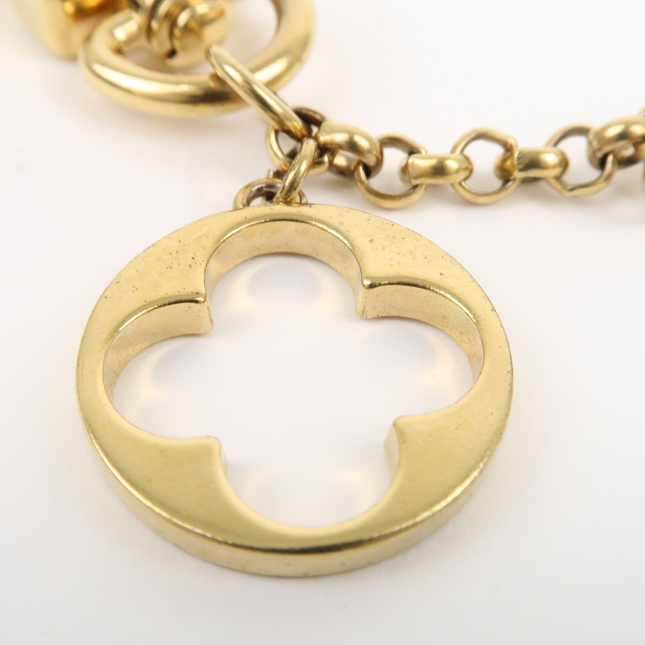 Louis Vuitton Fleur de Monogram LV Logo Bag Charm M65111