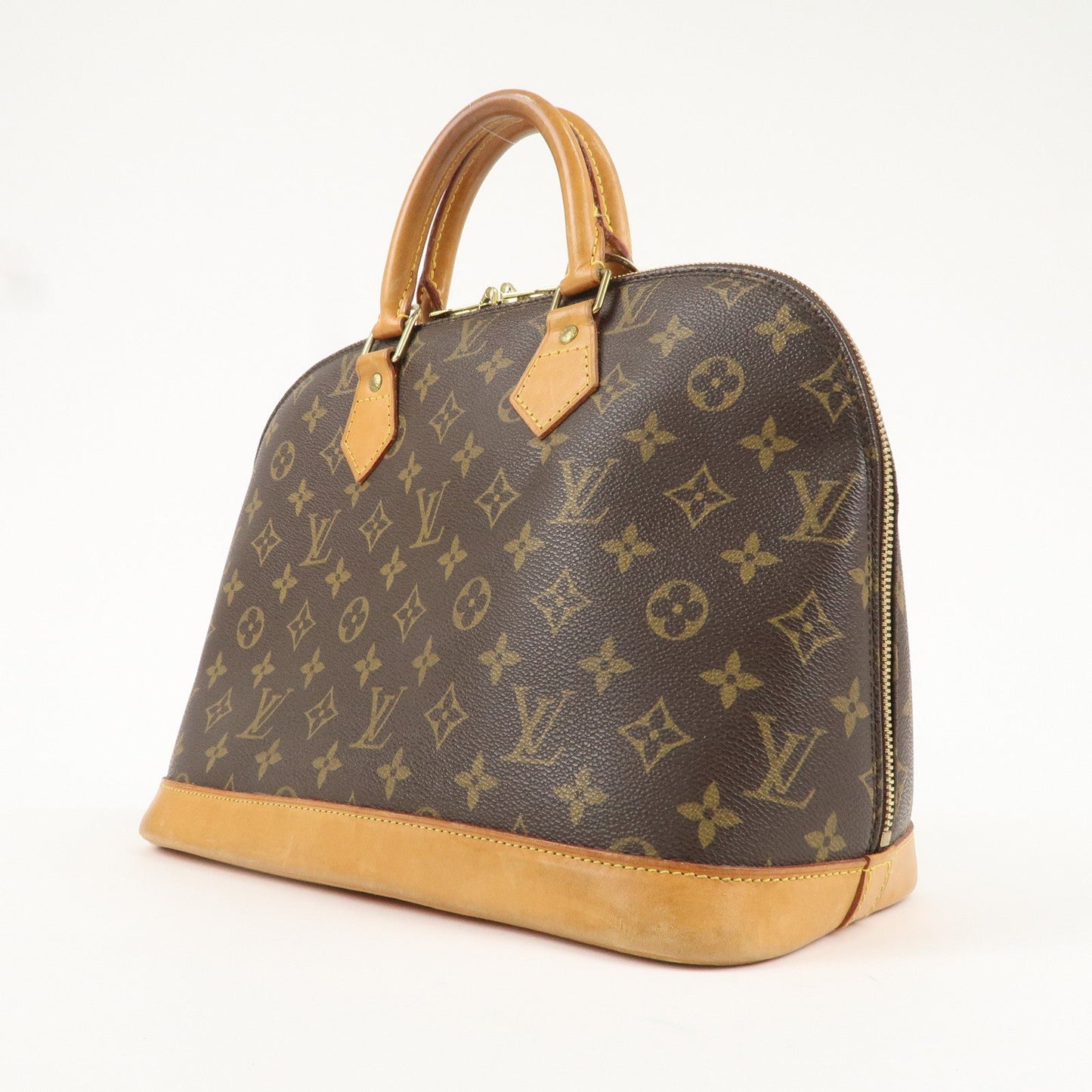 Louis Vuitton Monogram Alma Hand Bag Brown M51130