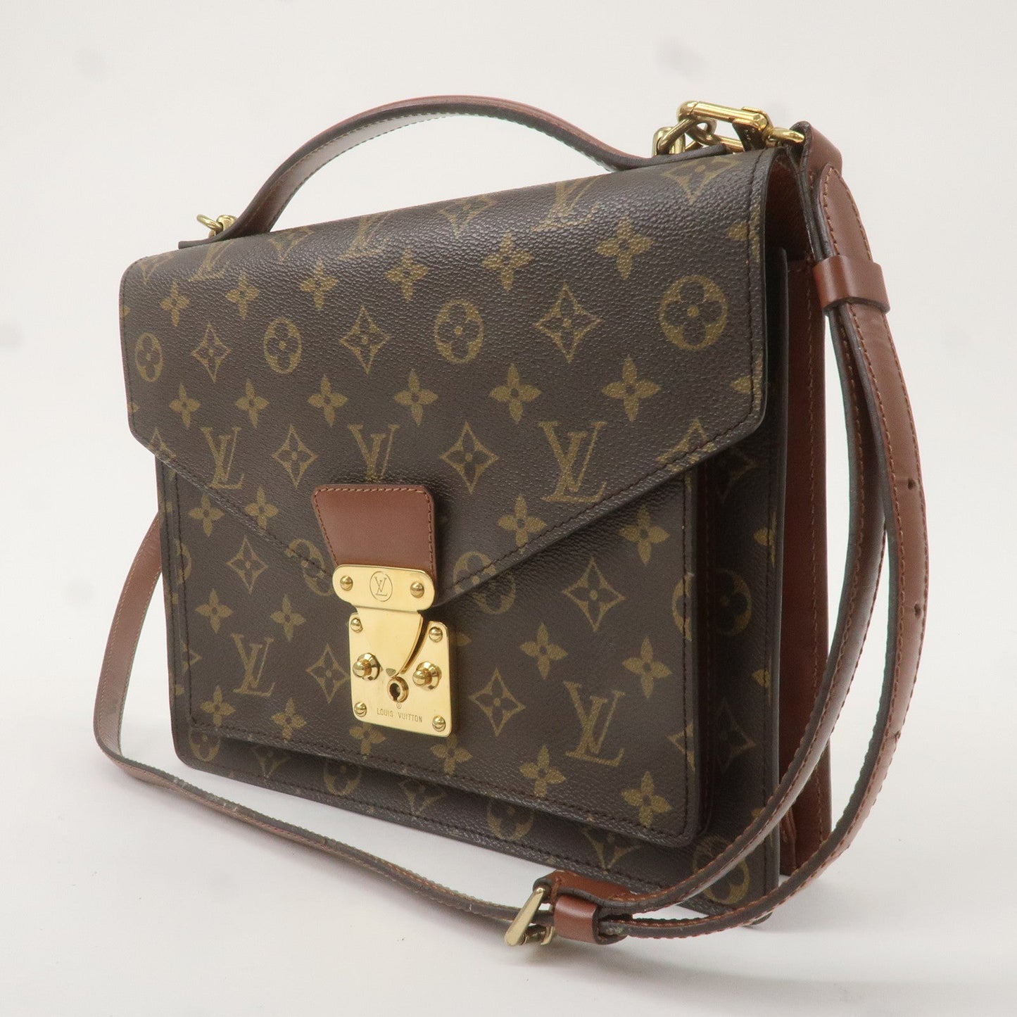 Louis Vuitton Monogram Monceau 28 Hand Bag Brief Case M51185