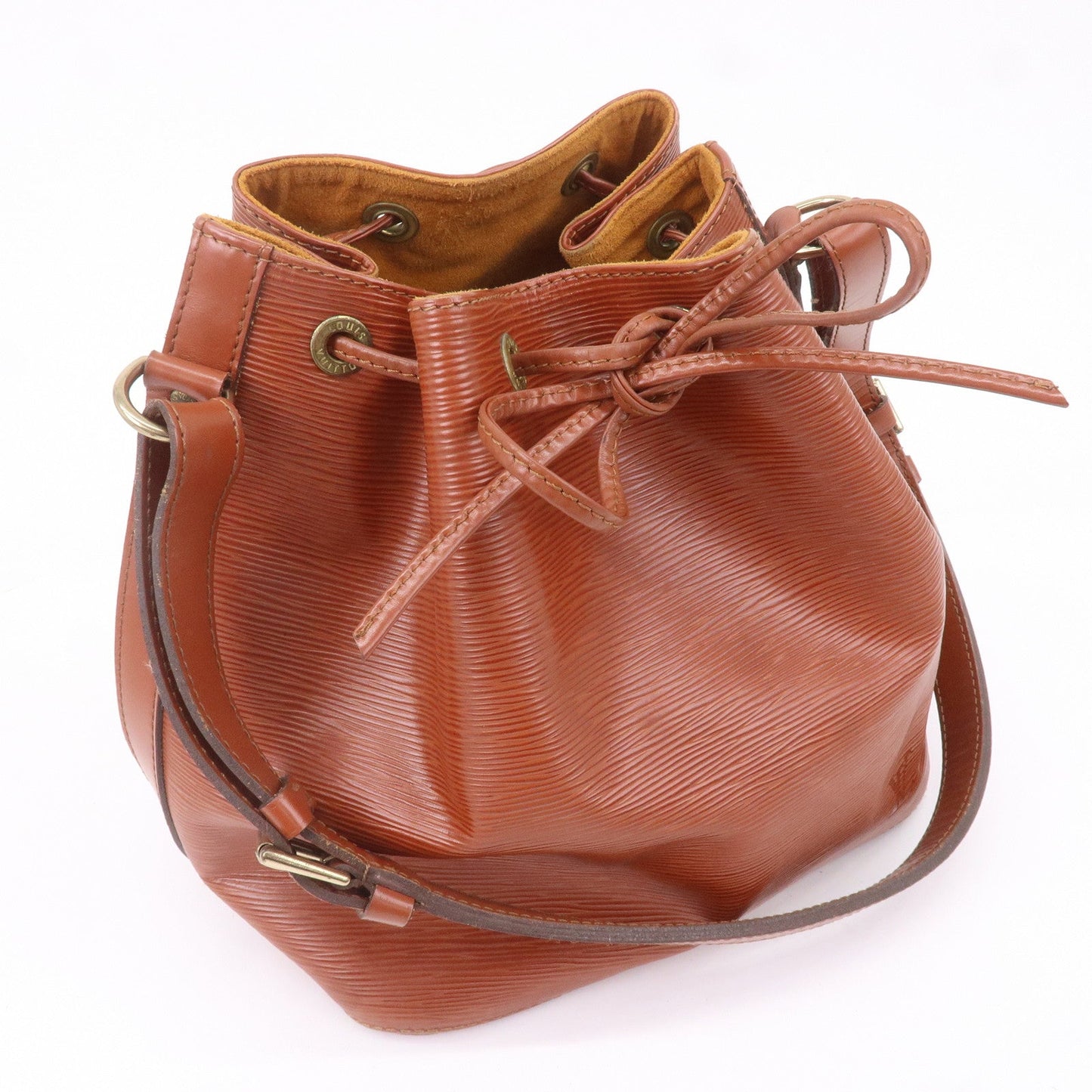 Louis Vuitton Epi Petit Noe Shoulder Bag Kenya Brown M44103