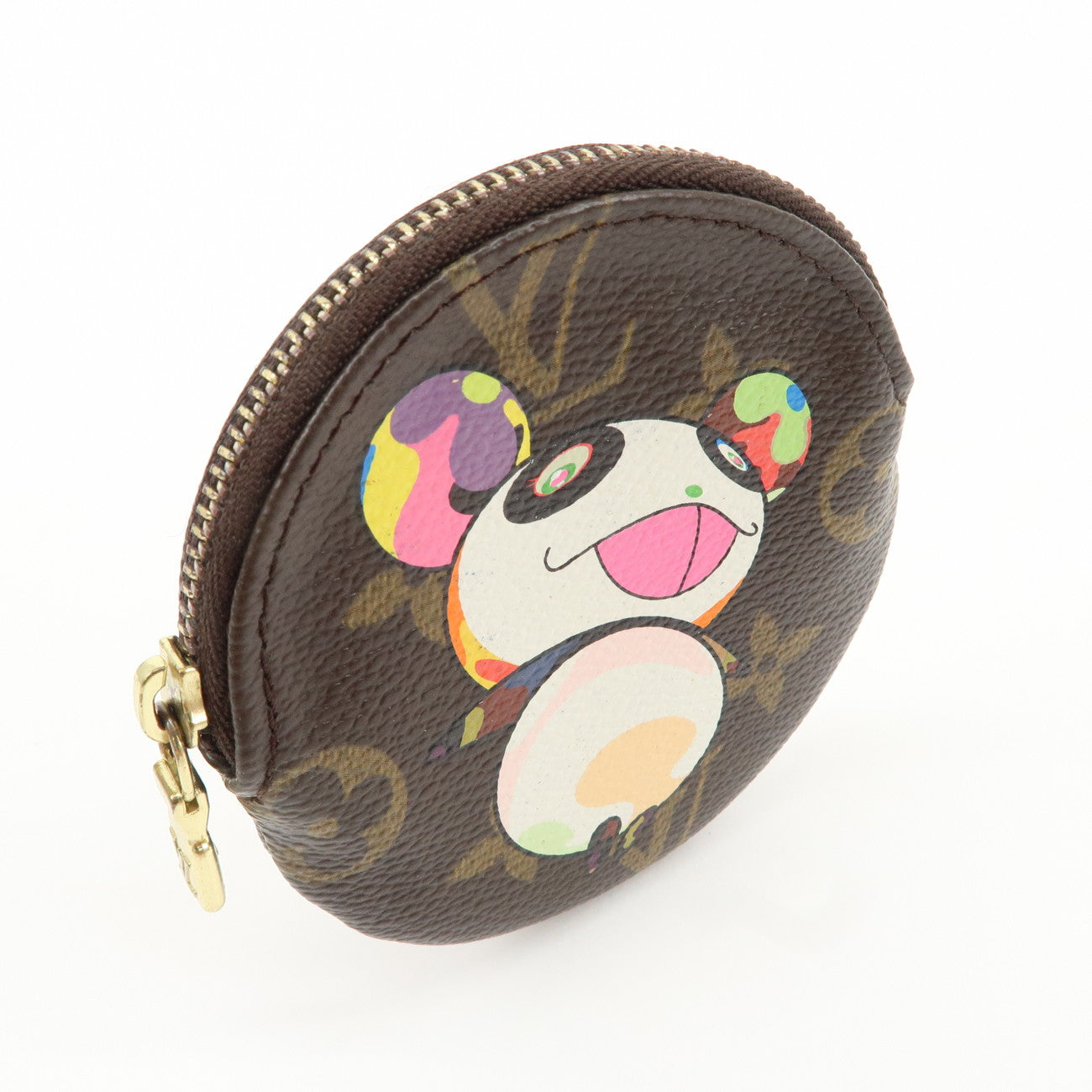 Louis Vuitton Monogram Panda Porte Monnaie Coin Case Brown M61928