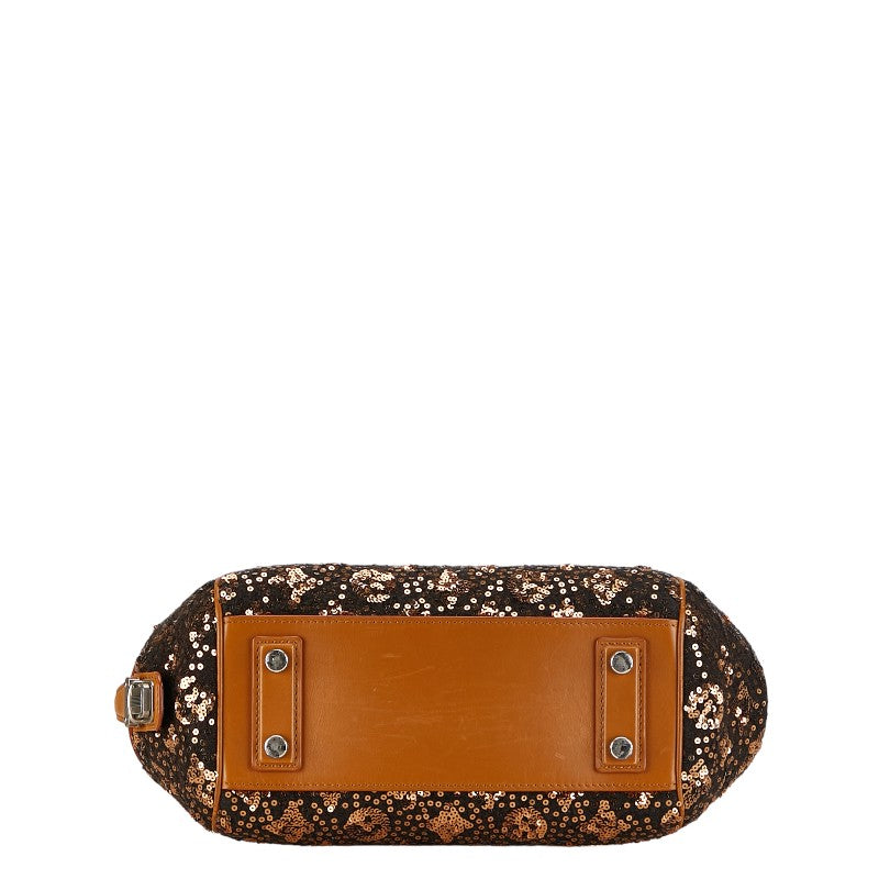 Louis Vuitton Monogram Sunshine Express Ba Handbag M40794 Brown Black Spin-Cool Leather Louis Vuitton