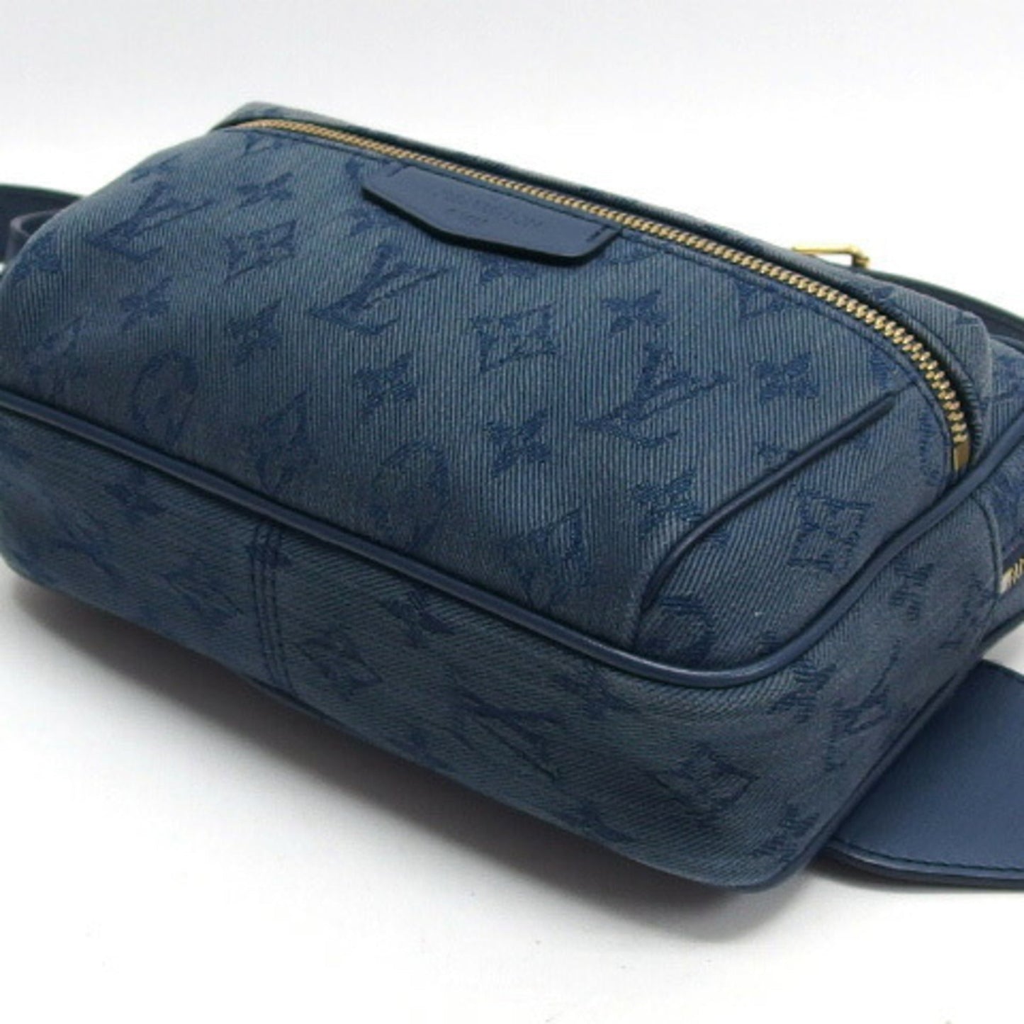 Louis Vuitton Monogram blue blue Leather Shoulder Bag