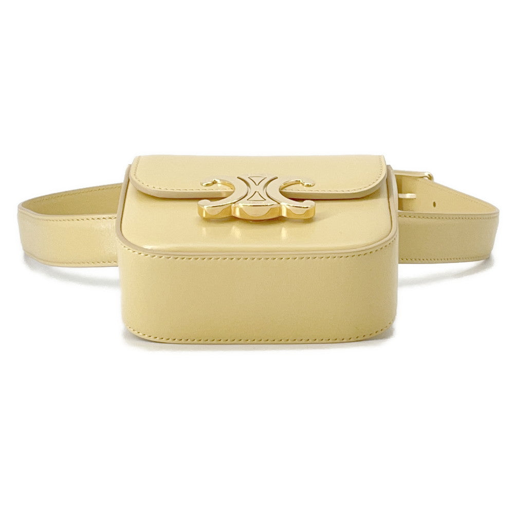 CELINE Triomphe belt bag Yellow45BCN3 Leather