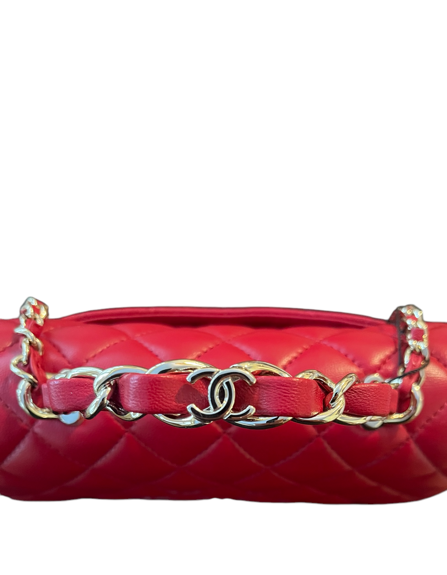 Chanel NWT Red Lambskin Quilted Mini Flap Bag - Rovelle Bags