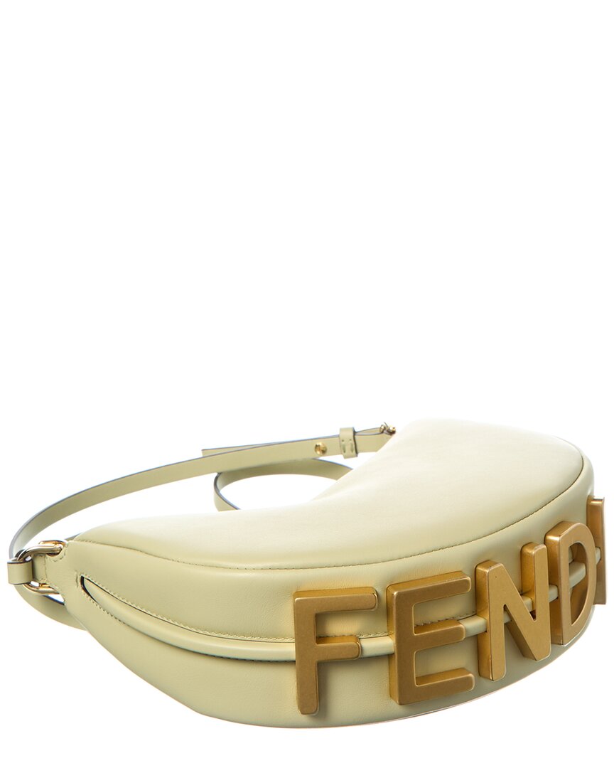 Fendi Fendigraphy Mini Leather Hobo Bag