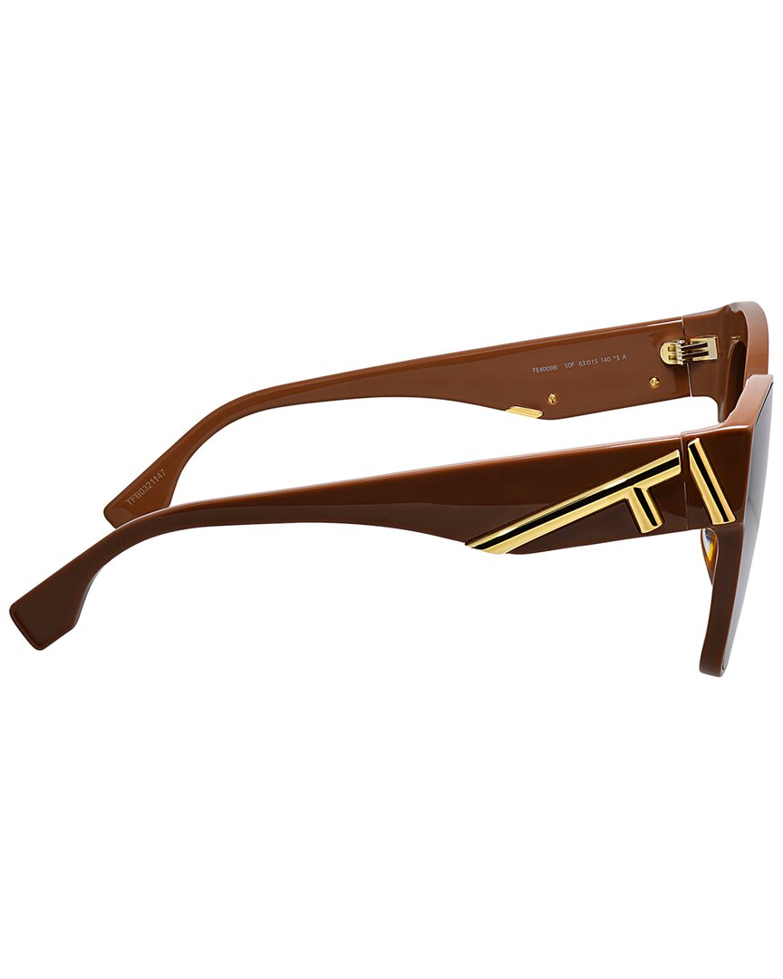 Fendi Women's Fe40098 63Mm Sunglasses