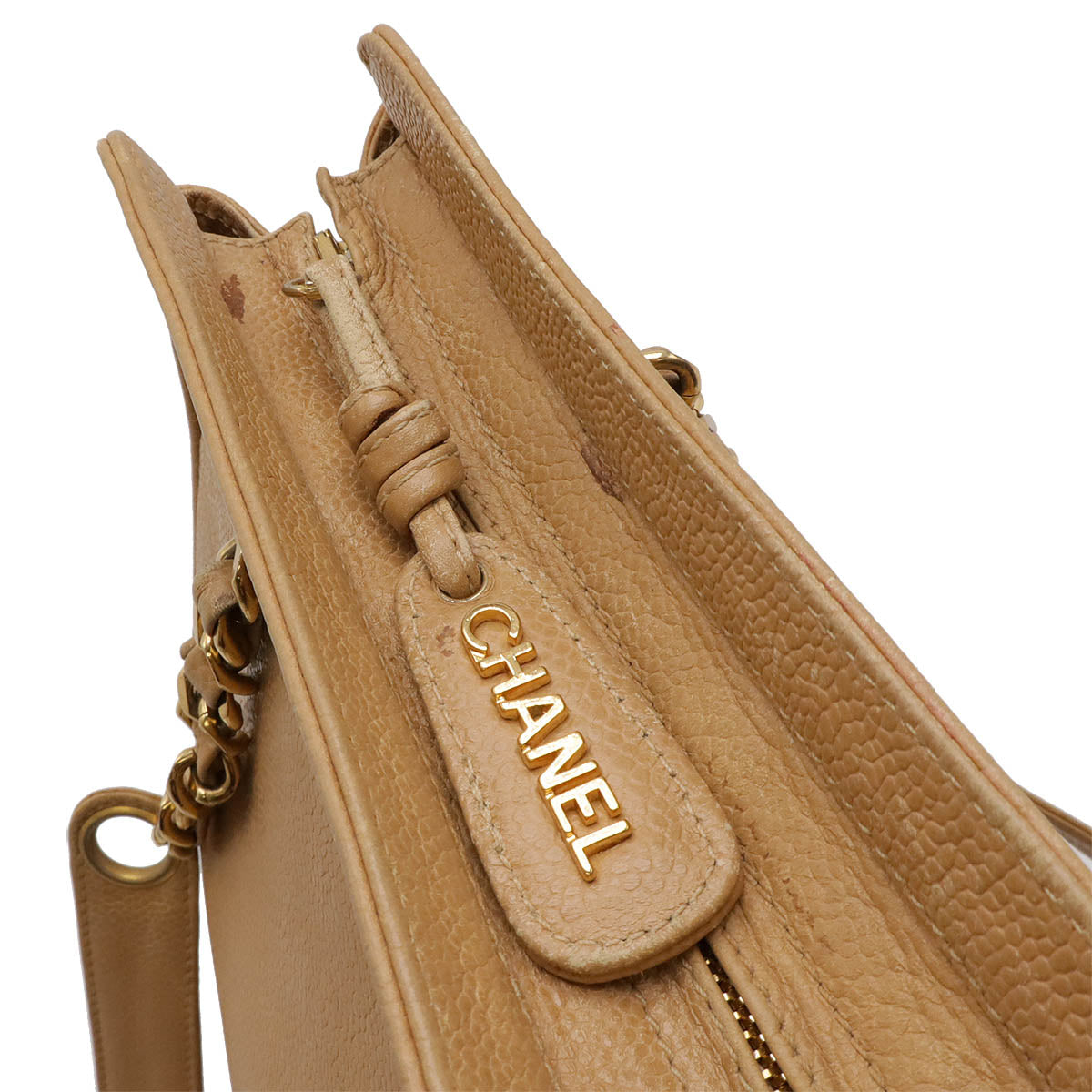 Chanel Caviar Skin Coco Triple Coco 2way Shoulder Bag