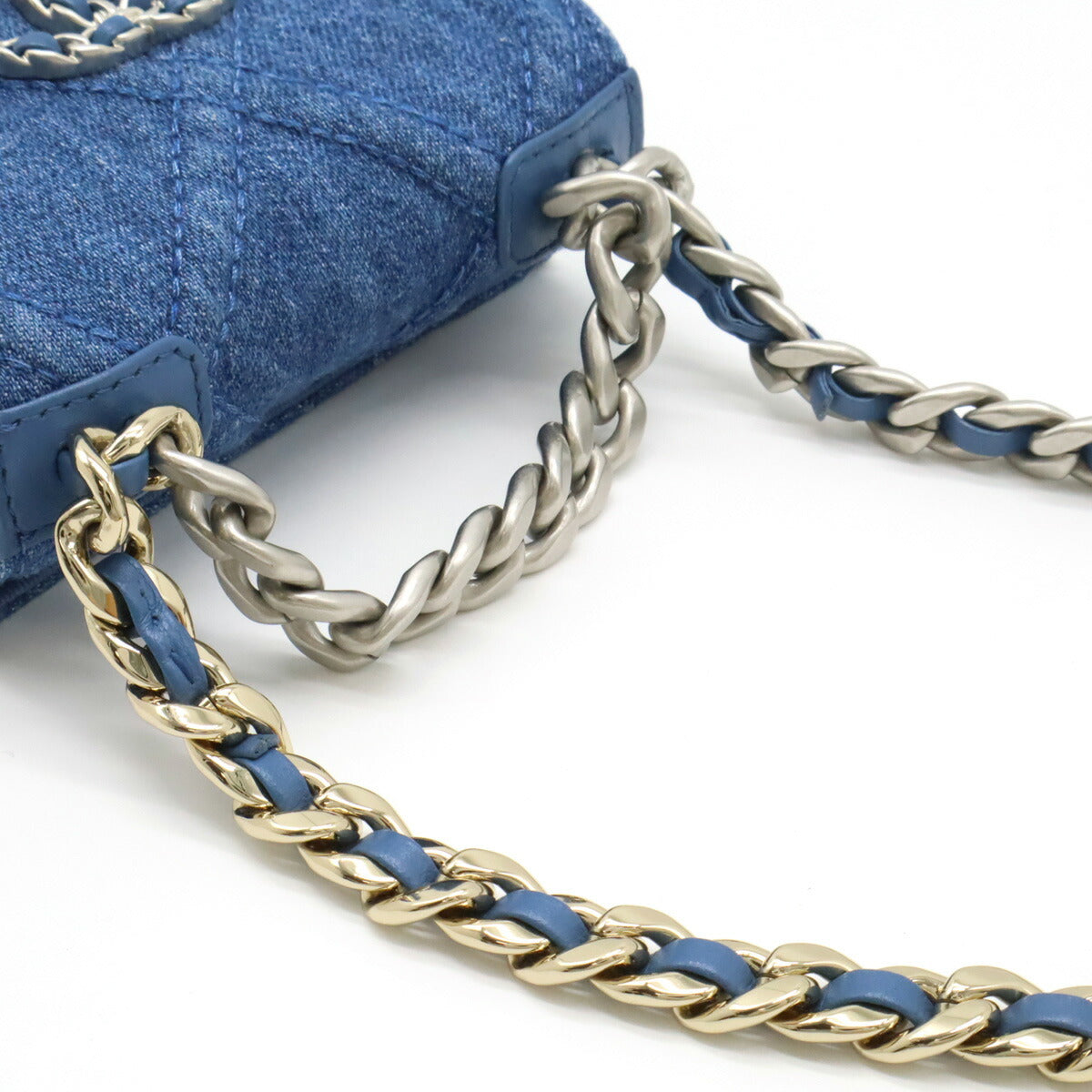 Chanel 19 Denim Chain Shoulder Bag Pouch