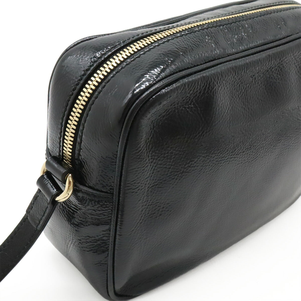 Gucci Soho Small Disco Enamel Leather Shoulder Bag