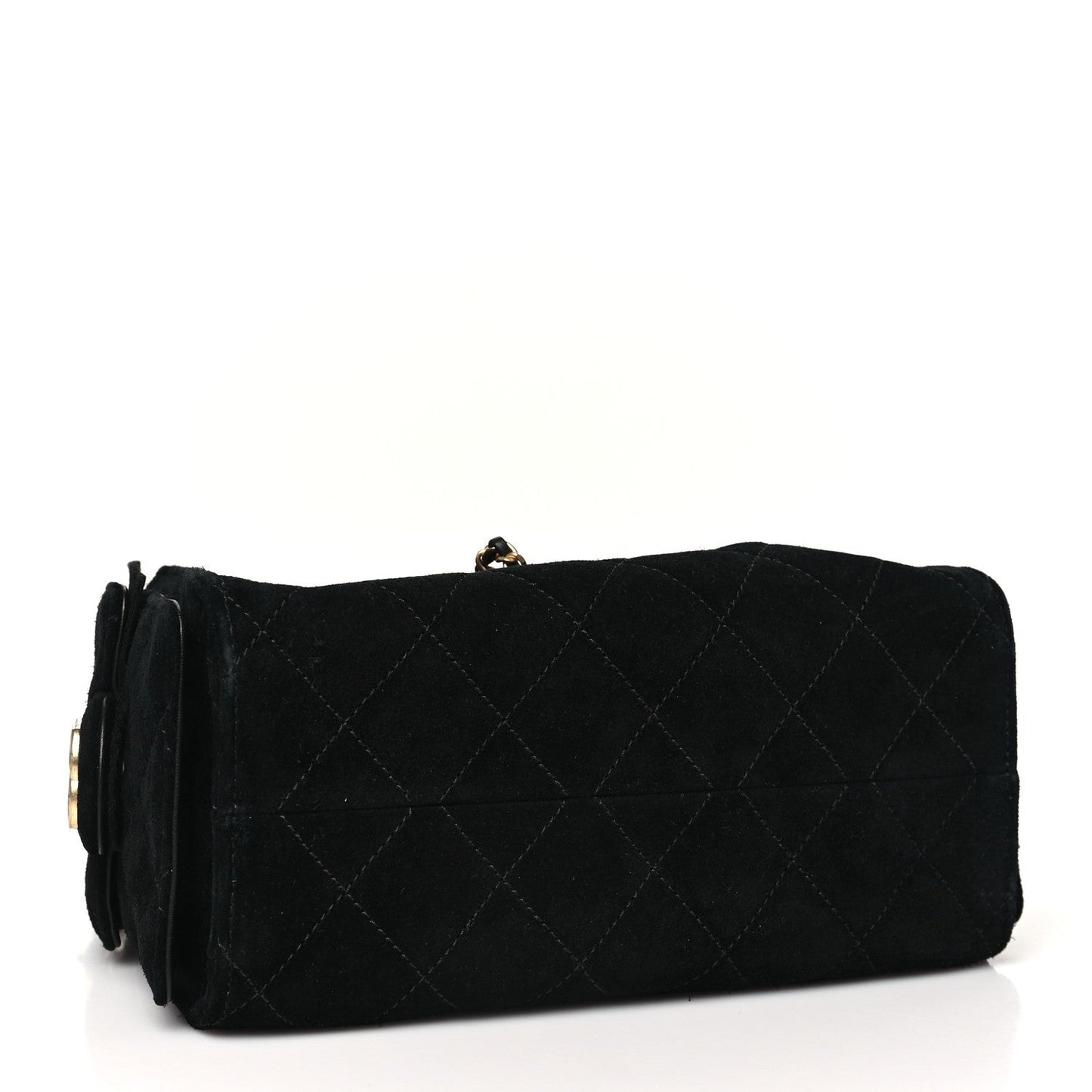 Chanel Suede Quilted Mini Chanel 25 Handbag - Rovelle Bags