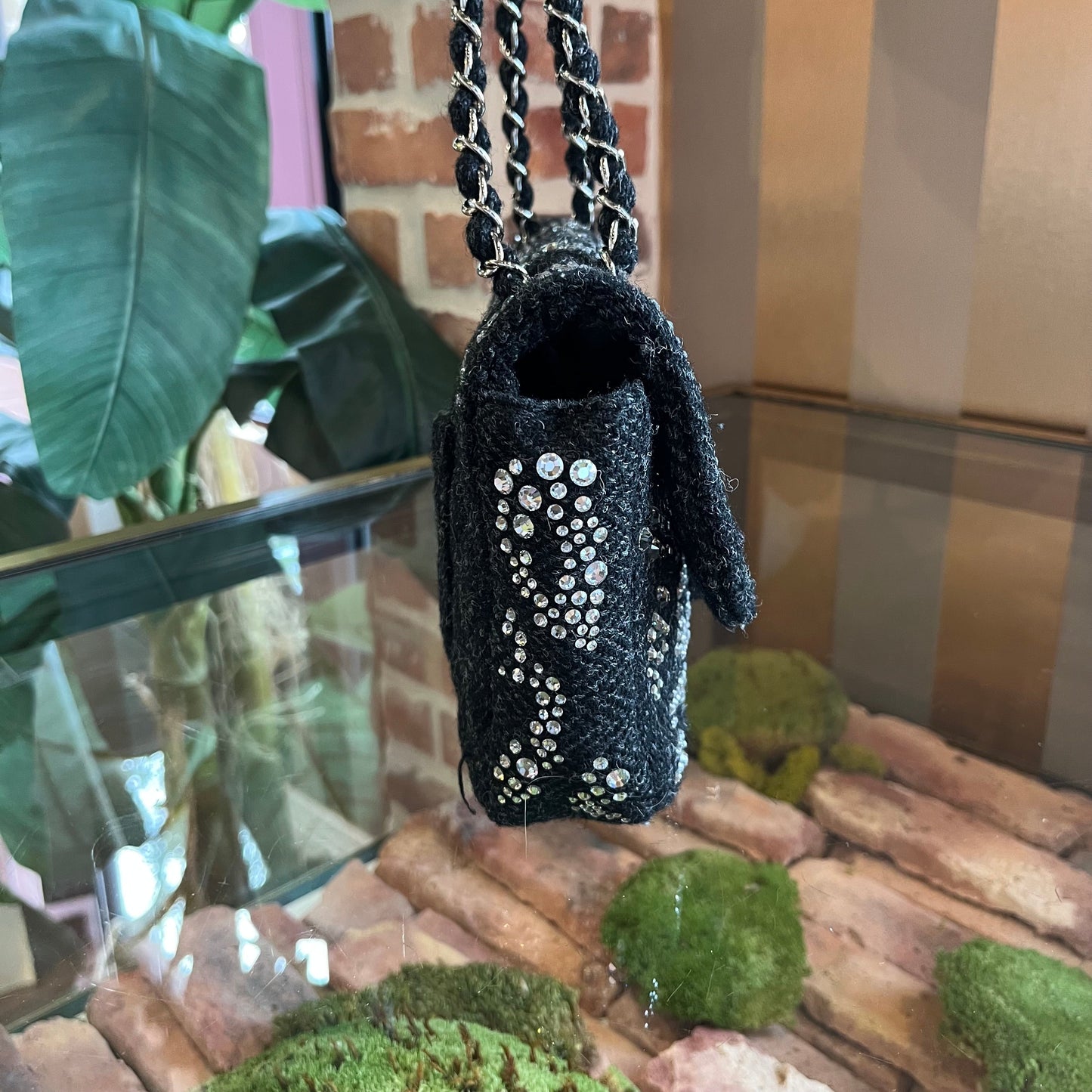 Chanel Strass Embellished Black Flap Bag - Rovelle Bags
