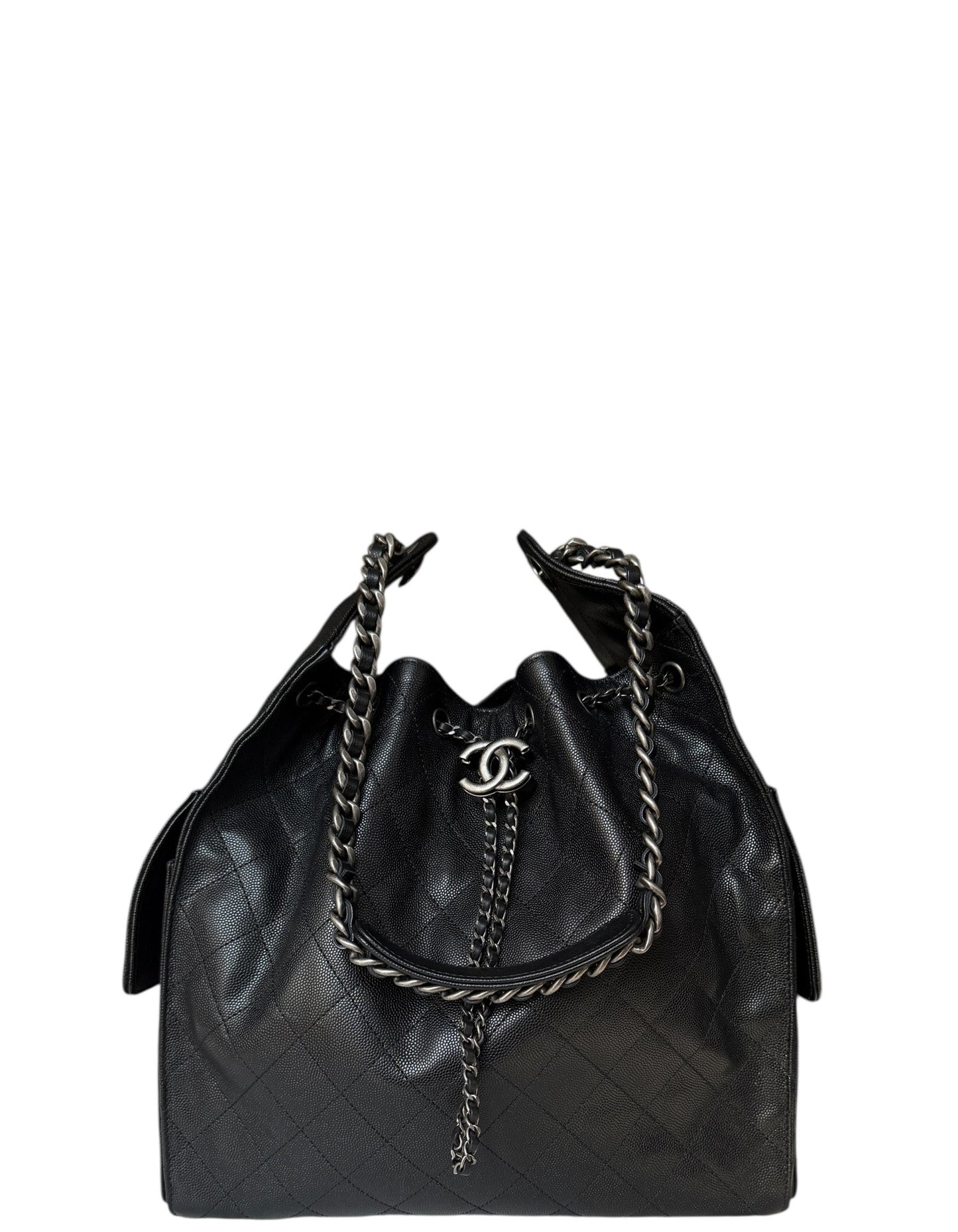 Chanel 2026 Black Leather Medium 25 Shoulder Bag - Rovelle Bags