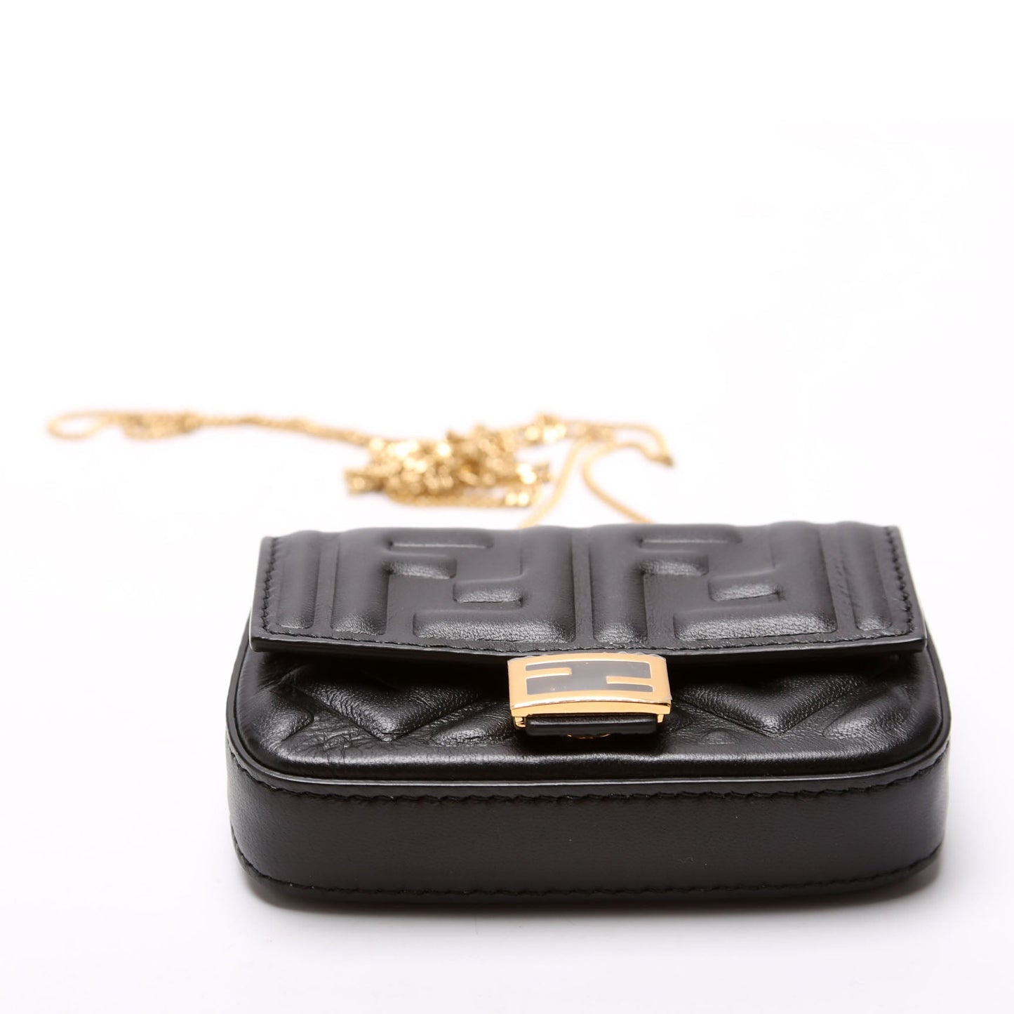 Fendi 7AR844 Nanouette Charm Black Bag