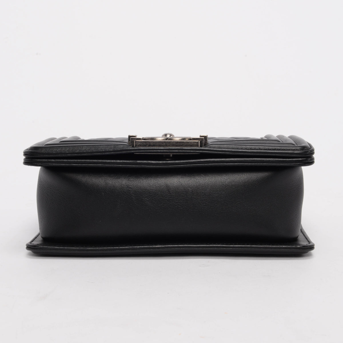 Chanel Black Quilted Lambskin Small Boy Handbag - Rovelle Bags