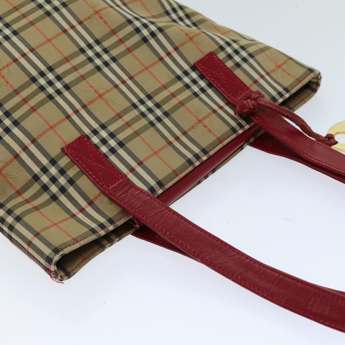 Burberry Haymarket Brand Tote Bag - Rovelle Bags
