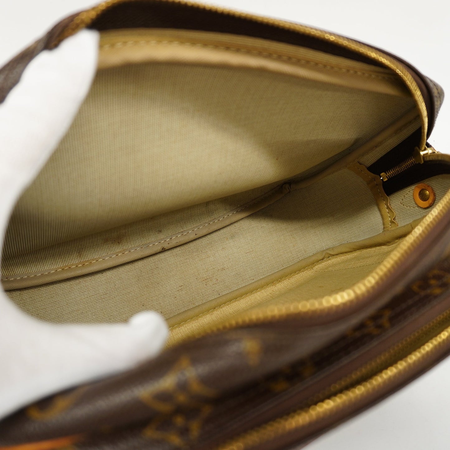LOUIS VUITTON Auth Monogram Reporter PM M45254