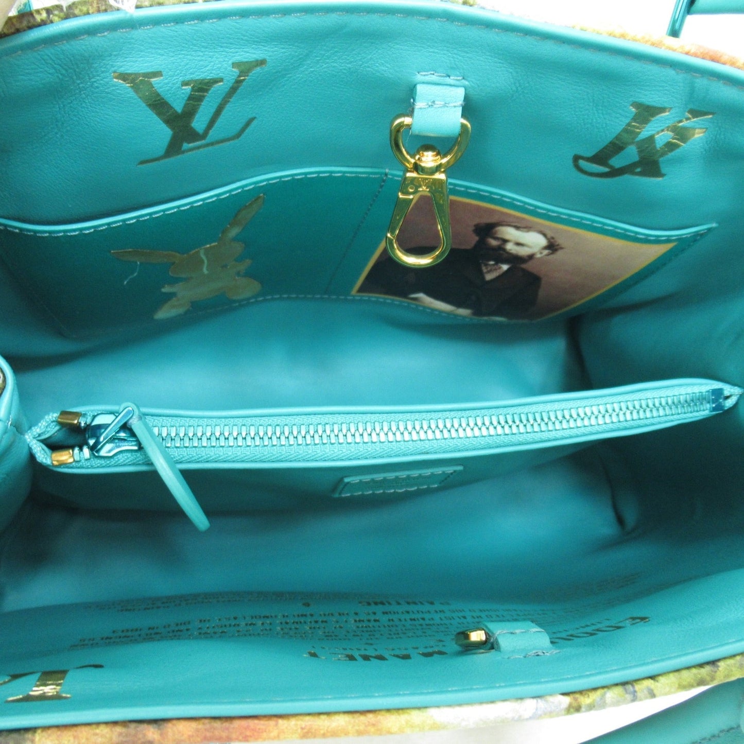 LOUIS VUITTON Manet Montaigne MM Green Masters collection PVC coated canvas M43490
