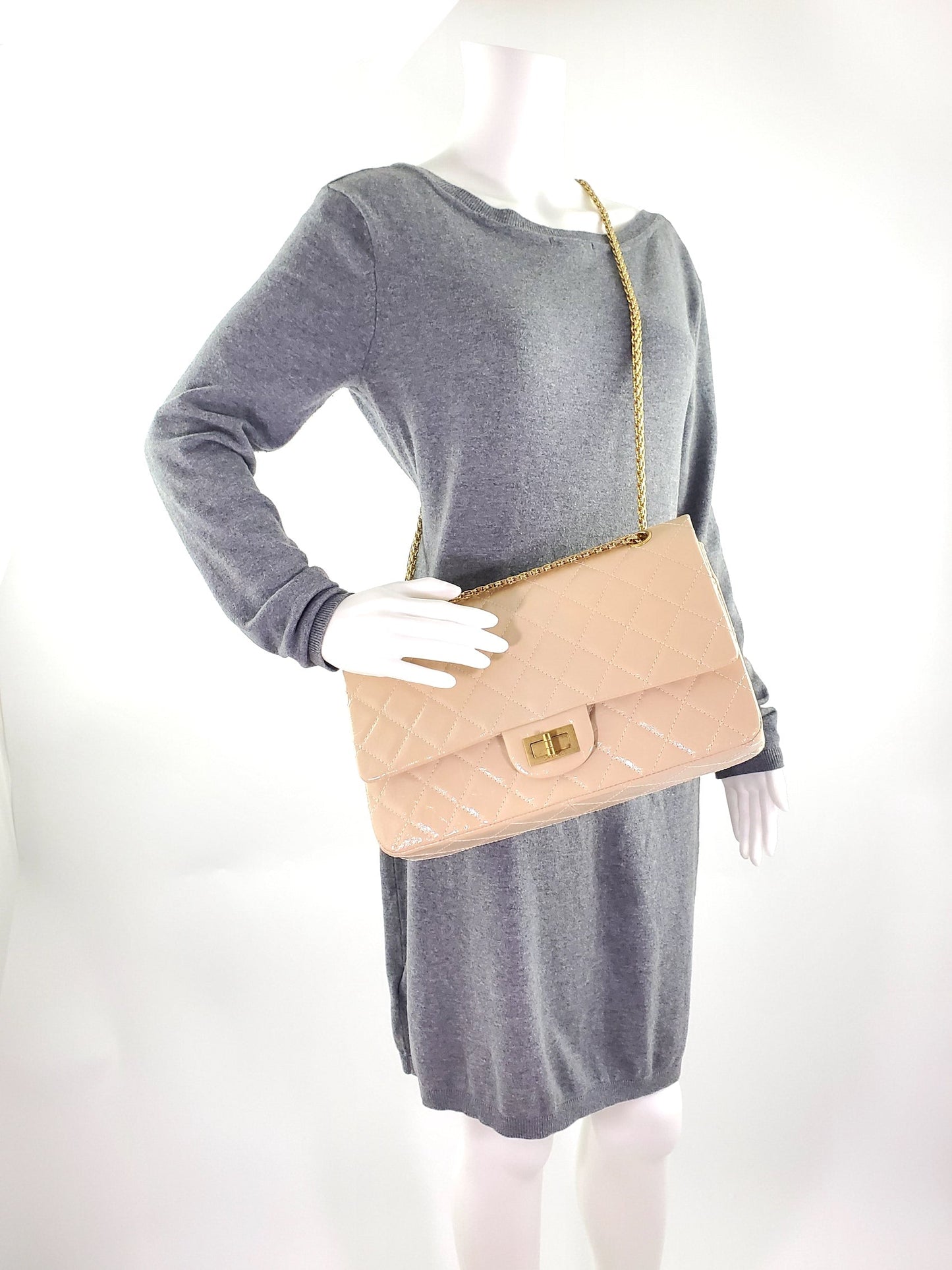 Chanel 2.55 Beige 227 Reissue Classic Shoulder Bag - Rovelle Bags