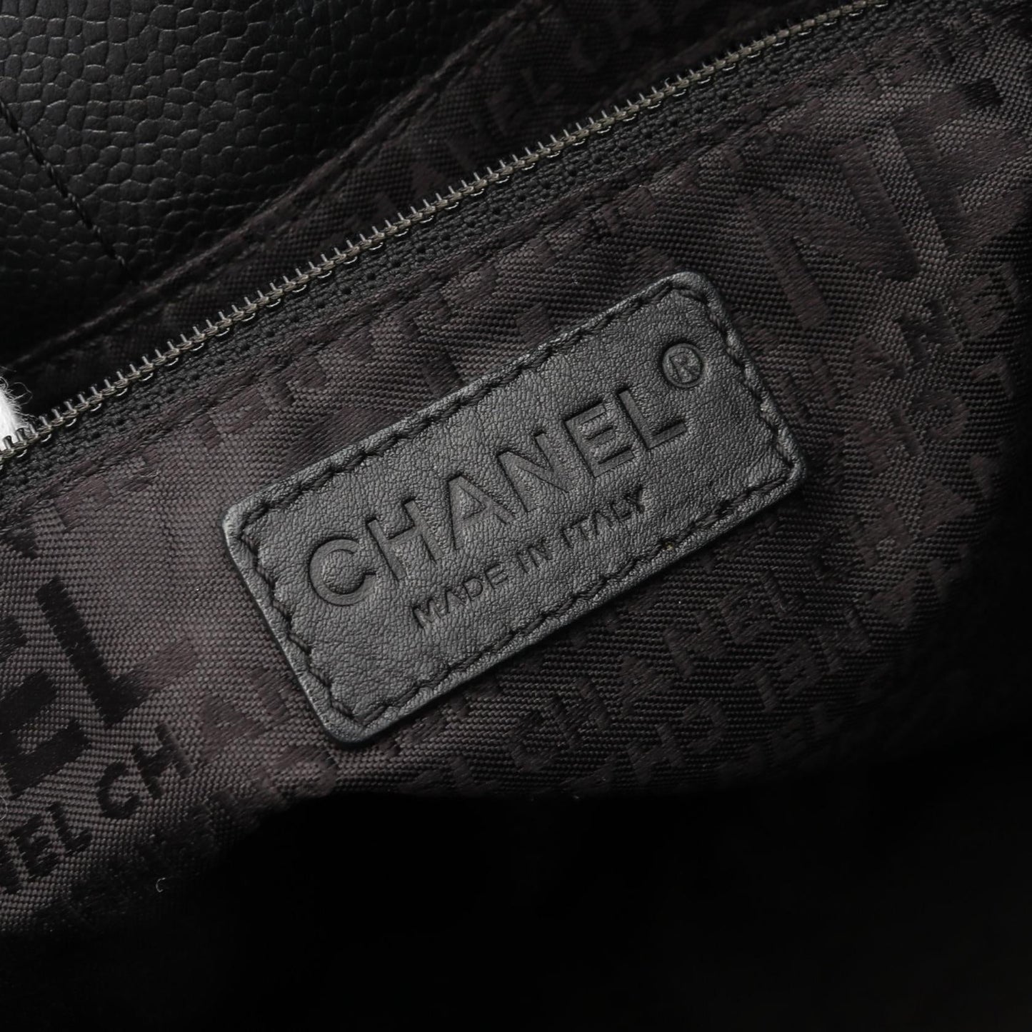 Chanel Choco Bar Caviar Tote Bag - Rovelle Bags