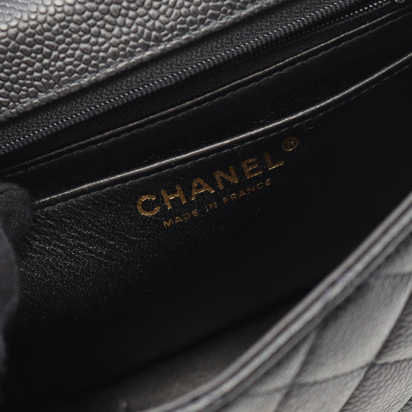 Chanel Mini Matelassé Caviar Skin Shoulder Bag