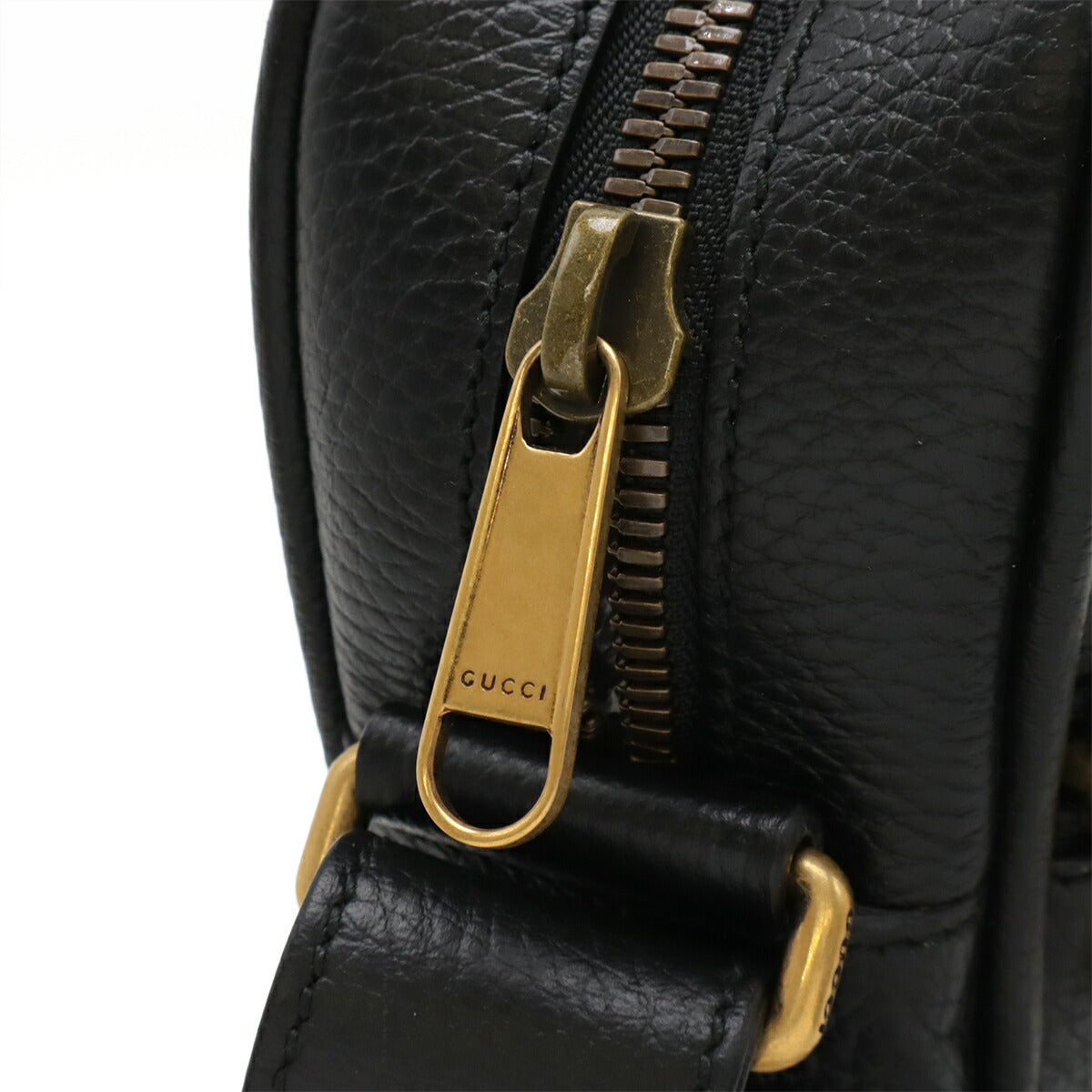Gucci Gucci Print Leather Shoulder Bag