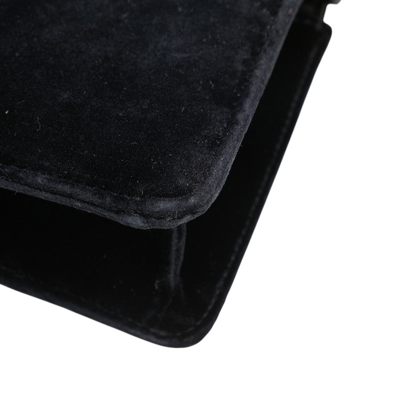 Gucci G Square Velour Shoulder Bag