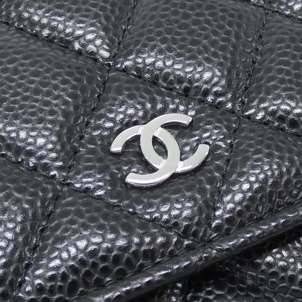 Chanel Timeless Classic Caviar Skin Wallet on Chain
