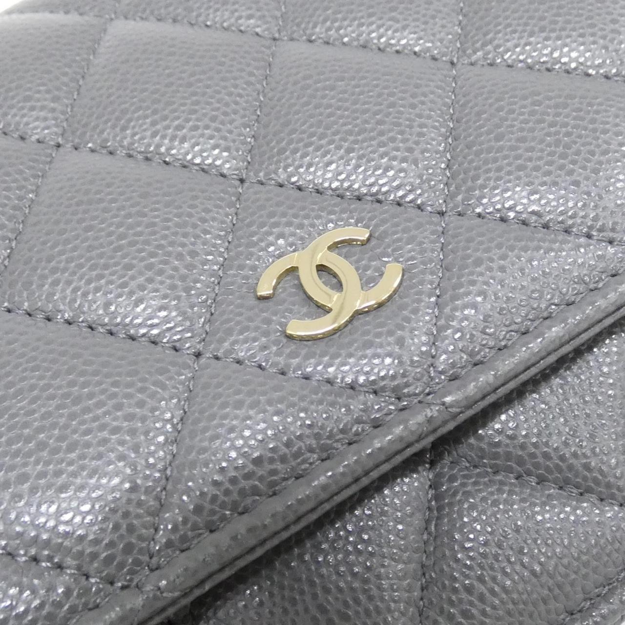 Chanel Timeless Classic Caviar Skin Wallet on Chain