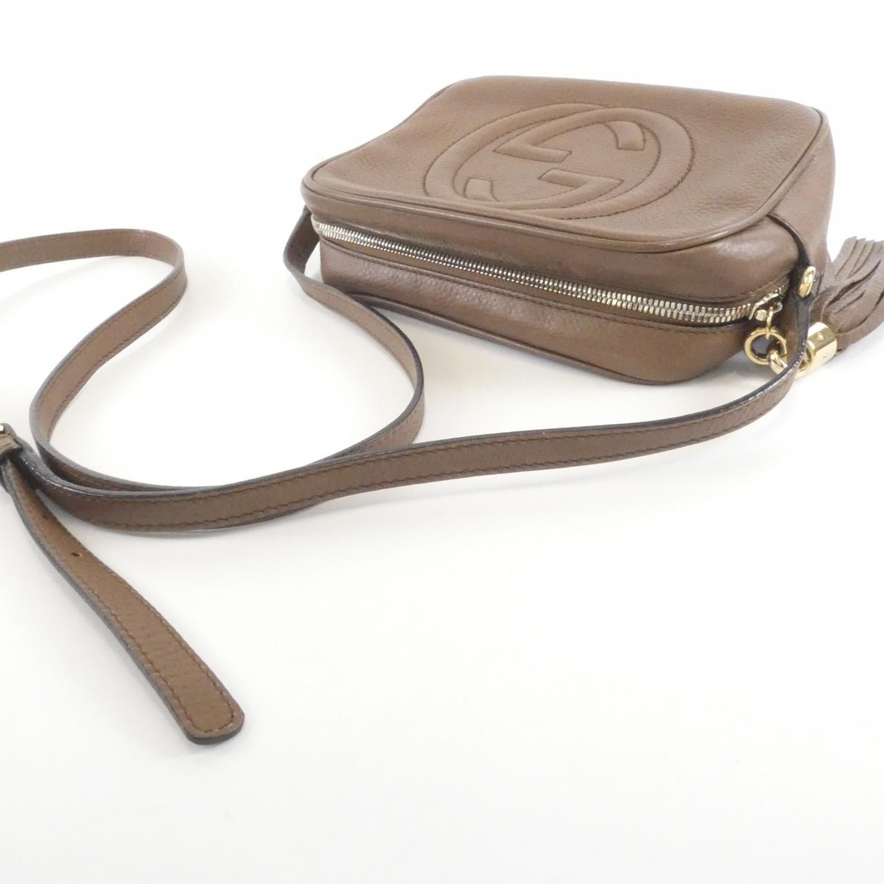 Gucci 308364 A7M0G Leather Shoulder Bag