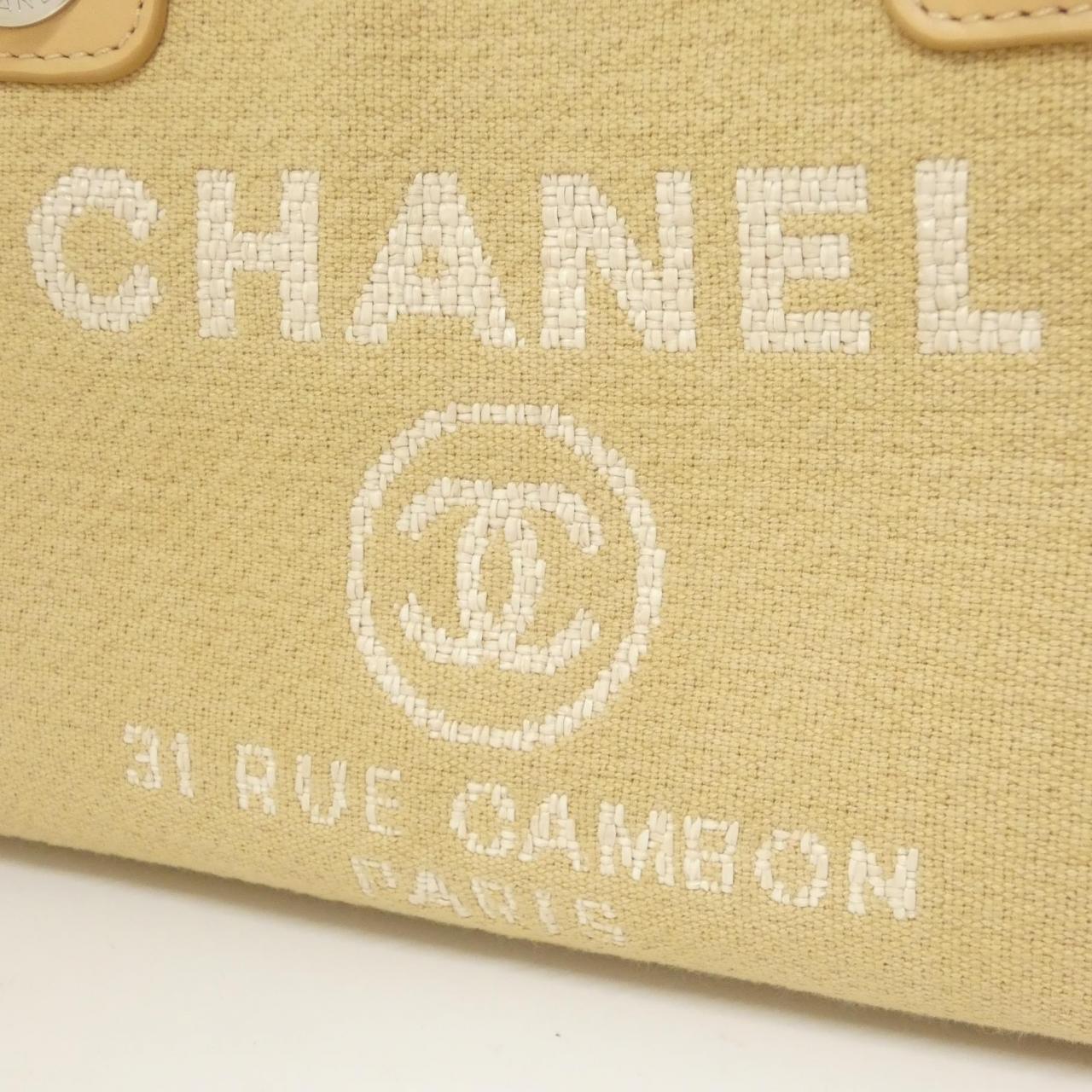 Chanel Deauville Line Mixed Fiber Boston Bag