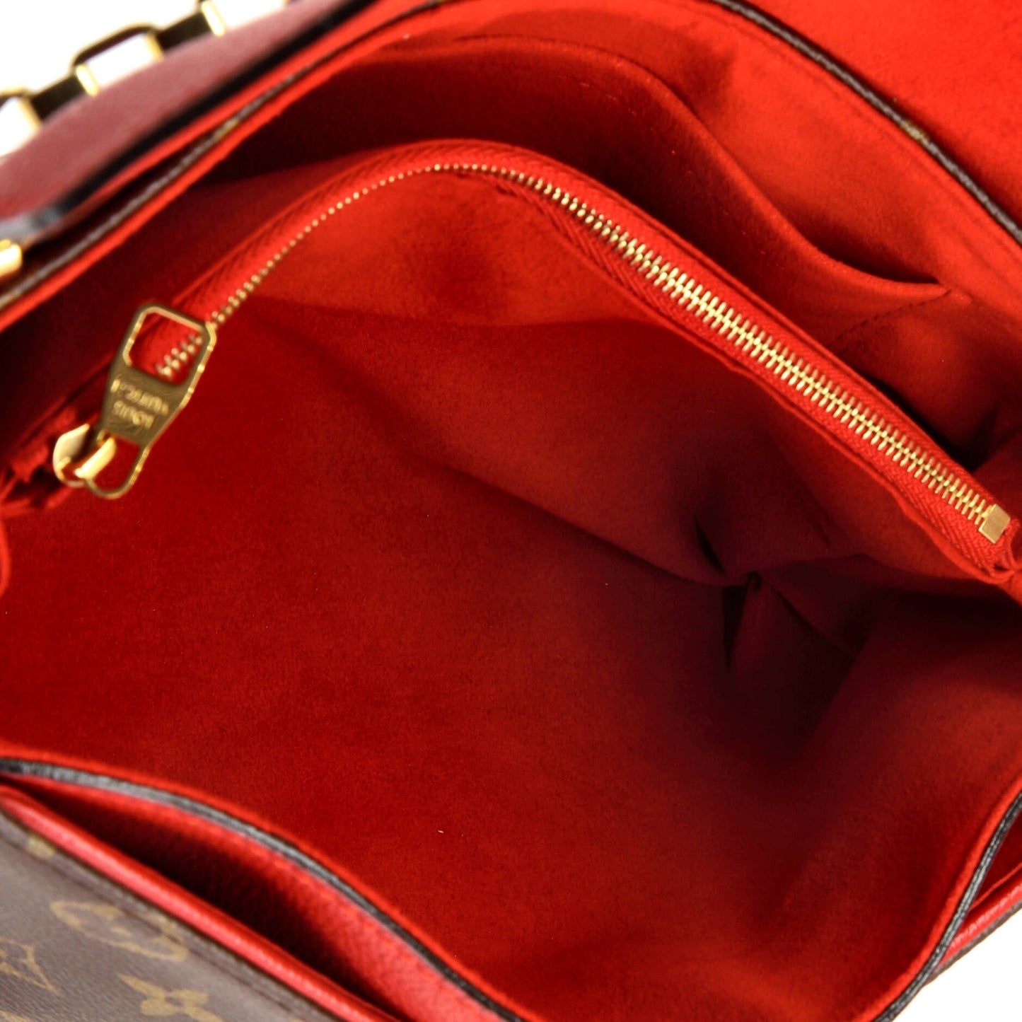 Louis Vuitton Pallas Chain Shoulder Bag Monogram Canvas and Calfskin