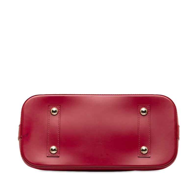 Louis Vuitton Epi Alma Handbag M40490 Fuschia Wine Red Leather Louis Vuitton