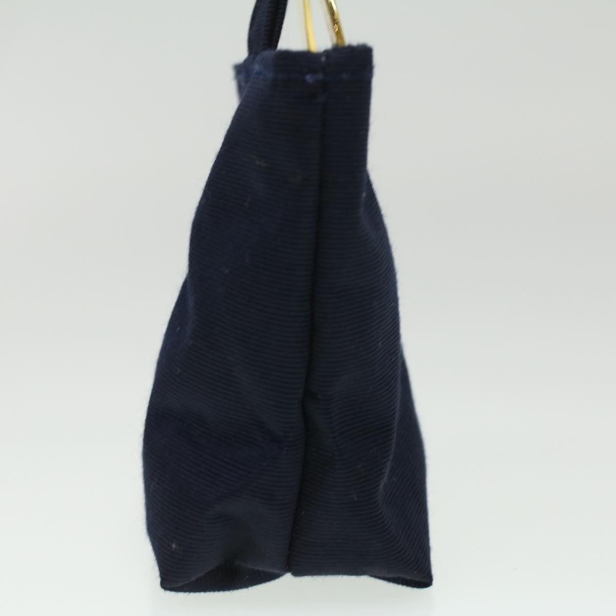 Luxury CELINE Logo Pouch Nylon Navy 36351