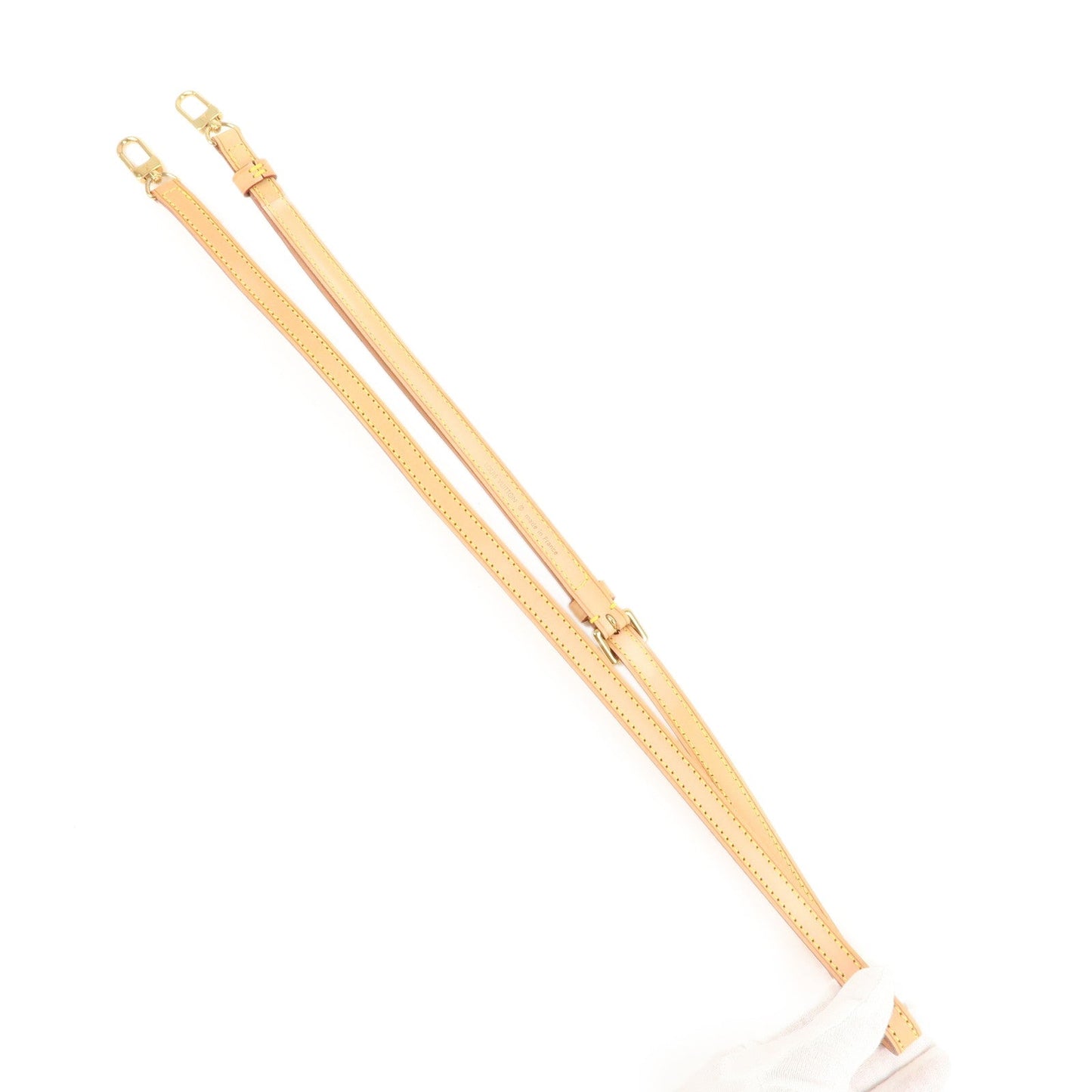 Louis Vuitton Leather Adjustable Shoulder Strap Beige J52314