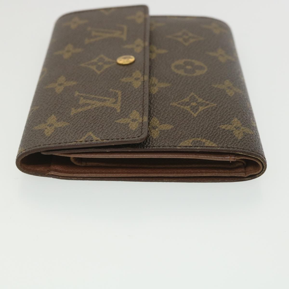 LOUIS VUITTON Monogram Porte TresorEtui Papie Wallet M61202 LV Auth 38257