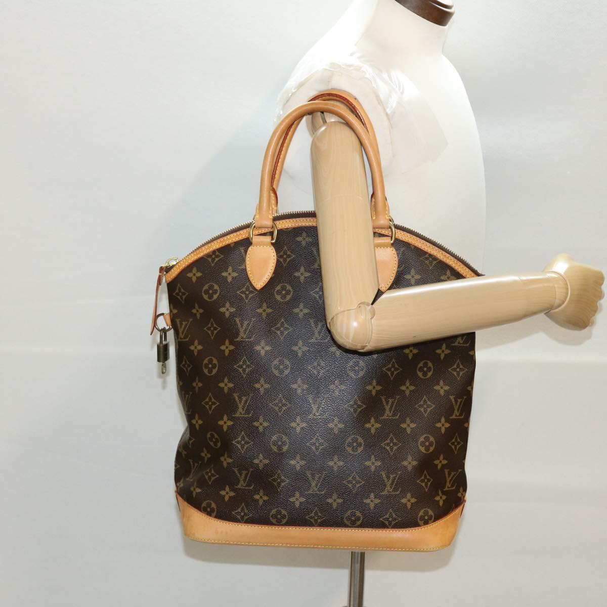 LOUIS VUITTON Monogram Lockit Vertical Hand Bag M40103 LV 39350