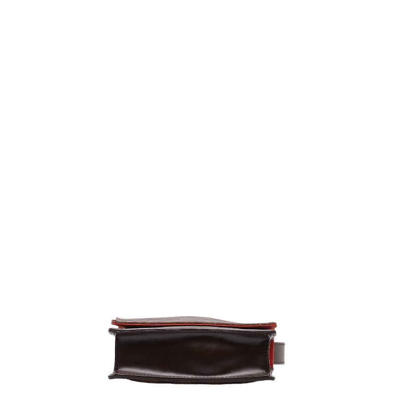 Louis Vuitton Damier Porte Blanc Shoulder Bag N45271 Brown PVC Leather Louis Vuitton