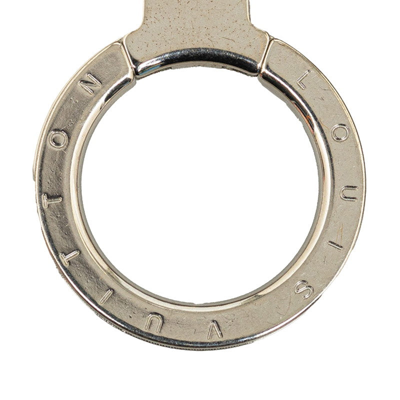 Louis Vuitton Monogram Porteocleans Keying Charm M66133 G Silver Plated Metal Louis Vuitton