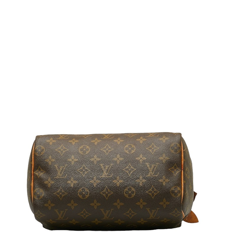 Louis Vuitton Monogram peed Bandriel 25 Handbag Mini Boston Bag M41113 Brown PVC Leather Louis Vuitton