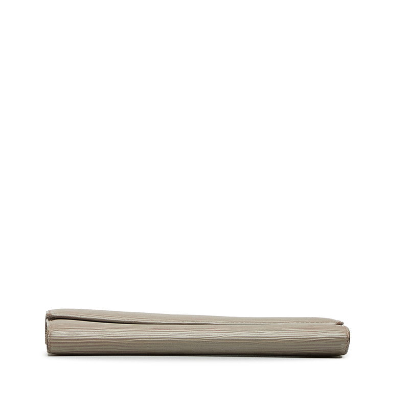 Louis Vuitton M6357C Gray Leather Louis Vuitton Long Wallet