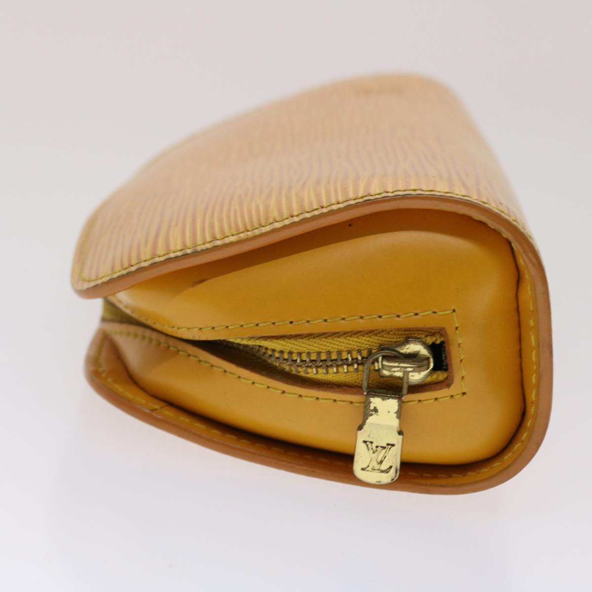 LOUIS VUITTON Epi Dauphine PM Pouch Yellow M48449 LV 47951