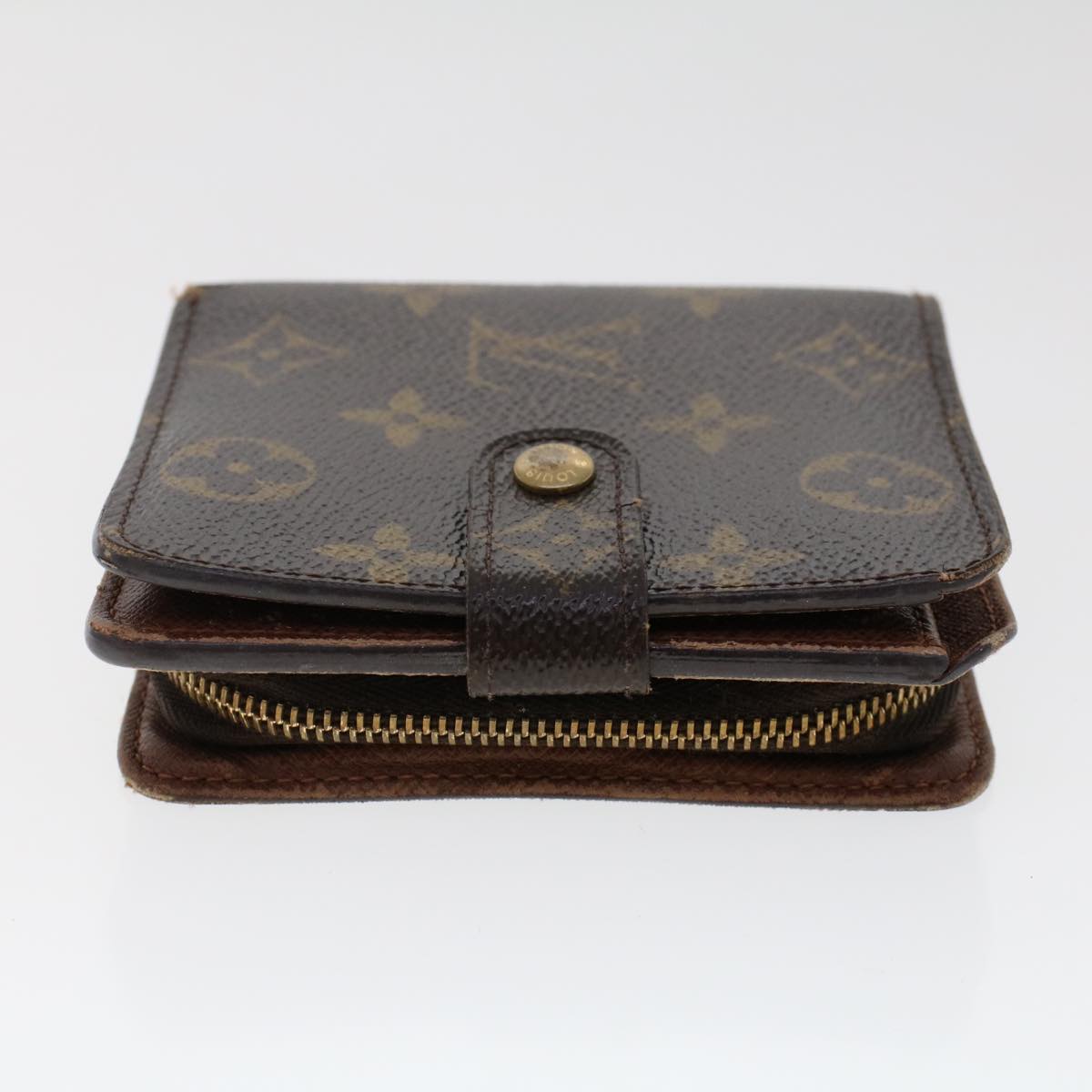 LOUIS VUITTON Monogram Compact Zip Wallet M61667 LV 48893