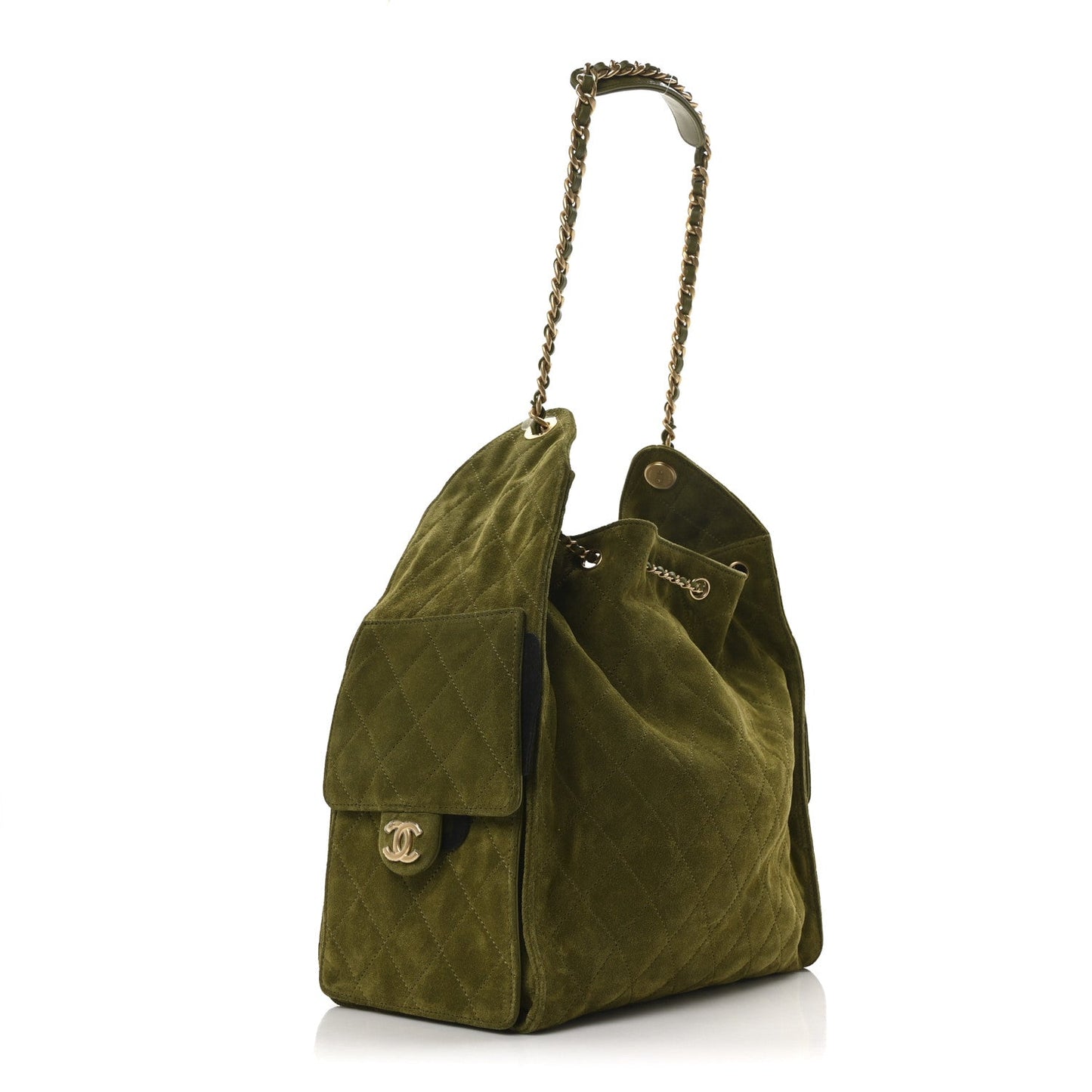 Chanel Suede Quilted Medium Chanel 25 Handbag - Rovelle Bags