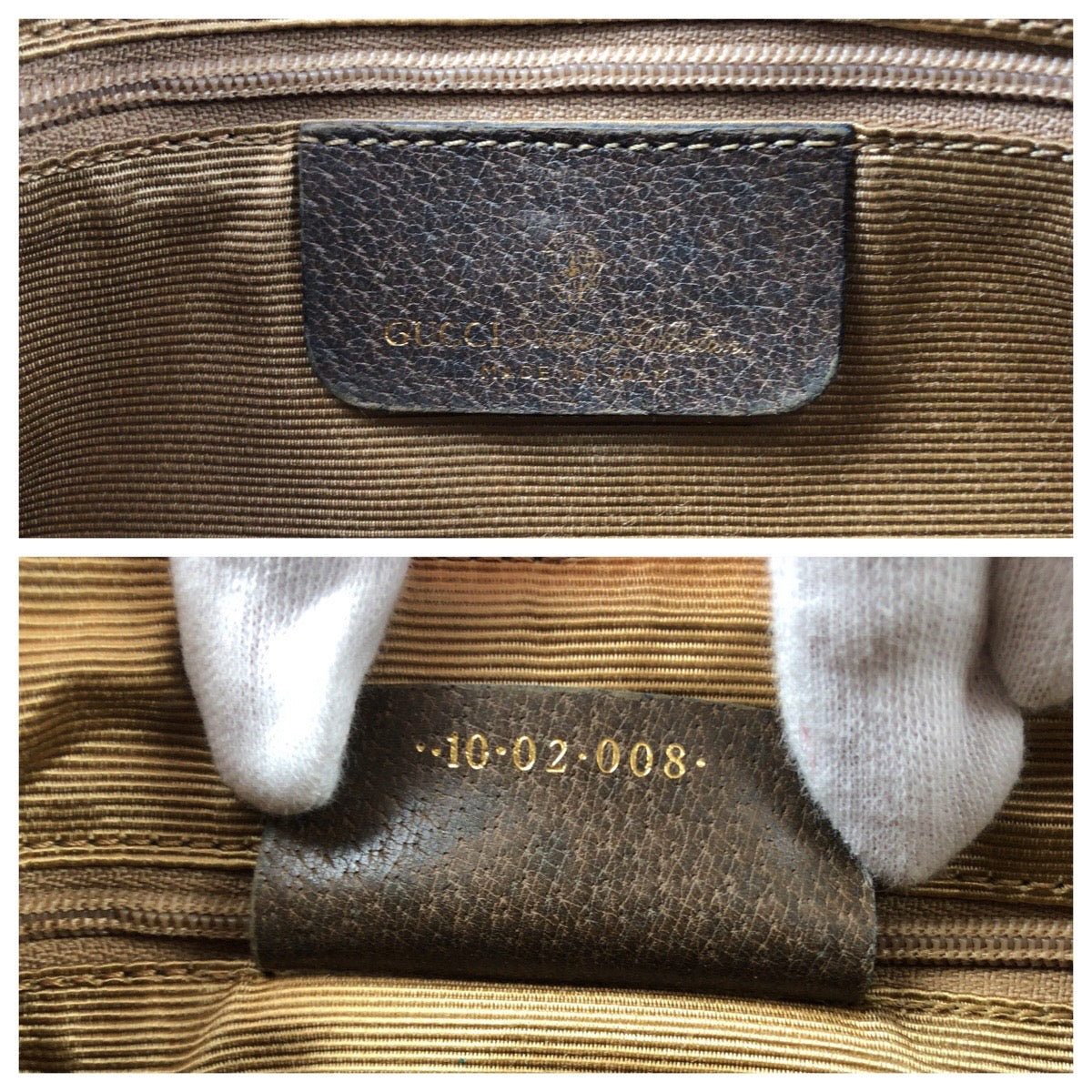 Gucci GG Supreme Canvas Sherry Line Old Gucci Shoulder Bag 10 02 008