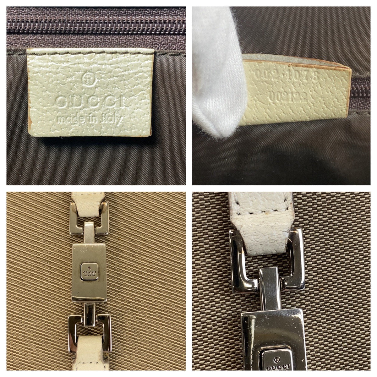 Gucci Jackie Canvas Leather 2way Bag