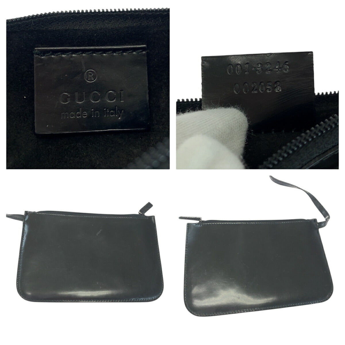 Gucci Sherry Line Patent Leather Shoulder Bag