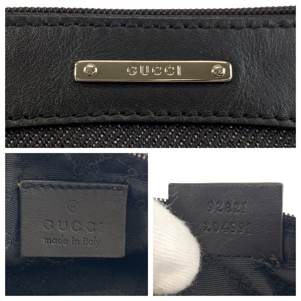 Gucci Sherry Line Canvas/Leather Handbag